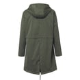 thumbnail image 3 of CEHVOM Women Solid Rain Jacket Outdoor Hooded Raincoat Windproof Top Clearance, 3 of 3