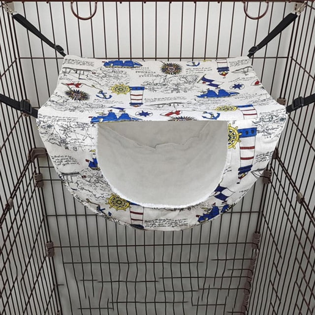 Cat Cage Hammock Hanging Soft Pet Bed for Kitten Ferret Puppy Rabbit or Small Pet Double Layer Hanging Bed 2 Level Indoor Bag for Spring/Summer/Winter