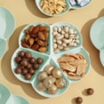 thumbnail image 4 of DcGZvy Plateau à Collations Plateaux de Nourriture pour Fêtes, Plateaux de Service Décoratifs avec Compartiments Plateau à Collations, Plats de Service Fantaisie Contenant à Collations, 4 of 6