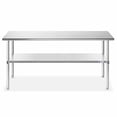 thumbnail image 4 of gRIDMANN Stainless Steel Work Table 72 x 30 Inches, NSF commercial Kitchen Prep Table with Under Shelf for Restaurant and Home, 4 of 4