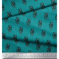 thumbnail image 3 of Soimoi polyester Crepe Fabric Dot & Floral Artistic Print Fabric by the Yard 42 Inch Wide, 3 of 5