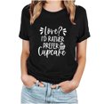 thumbnail image 2 of Valentines Day Gifts T-shirt à Manches Courtes Imprimé à Col Rond pour Femme, 2 of 8