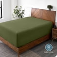thumbnail image 3 of Bare Home Fitted Sheet - 22" Extra Deep Pocket - Premium 1800 Collection - Queen, Cypress, 3 of 7