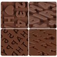 thumbnail image 3 of Silicone Letter Mold and Number Chocolate Molds with Happy Birthday Cake Decorations Symbols 2pcs, 3 of 9