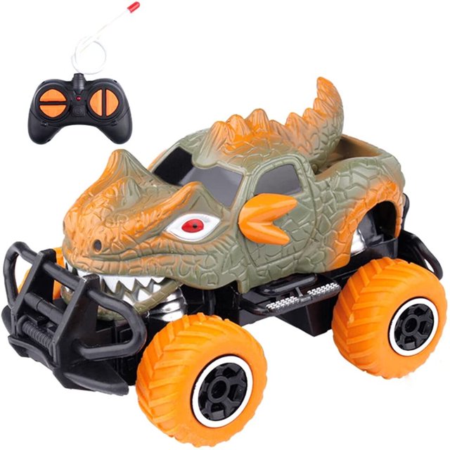 Clearance Dinosaur Remote Control Toys Car 4-channel Remote Control Car For Kids Dinosaur Toys Car Rc Car Birthday Gifts For 3-7 Years Old Kids Gift for Kids