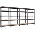 thumbnail image 1 of Patiojoy 5-Tier Industrial Steel Storage Shelves Garage Rack with Adjustable Shelves Grey, 1 of 6
