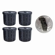 MTBLYS Aquarium Fixator Small Porous Pot Self-Sinking Decor Abs Grass Mud Holder Fish Tank Corner Pond Wall Shelf