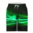 thumbnail image 4 of Styesk Mens Shorts Men Fashion Printed Elastic Waistband Drawstring Pocket Beach Pants, 4 of 4