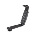 thumbnail image 1 of Handheld L-shaped Gimbal Expansion Bracket Holder with 2 Hot Shoe Mounts Accessory Replacement for DJI OSMO Mobile Smooth 4 Gimbal Stabilizer for Microphone Video Light, 1 of 6