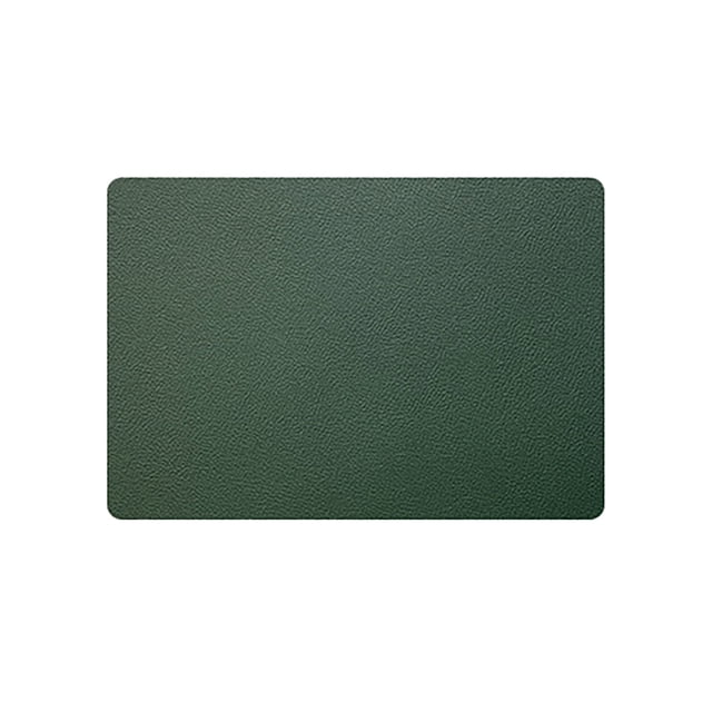 WHEANG Leather Placemat Home Double Sided Rectangular Insulated Table Mat Restaurant Hotel Western Food Mat Waterproof Dinner Plate Mat