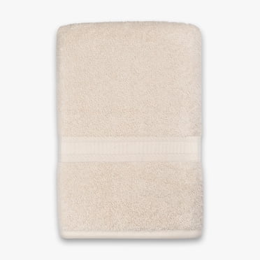 Mainstays Basics Solid Bath Towel, Soft & Durable, 100% Cotton, Tan