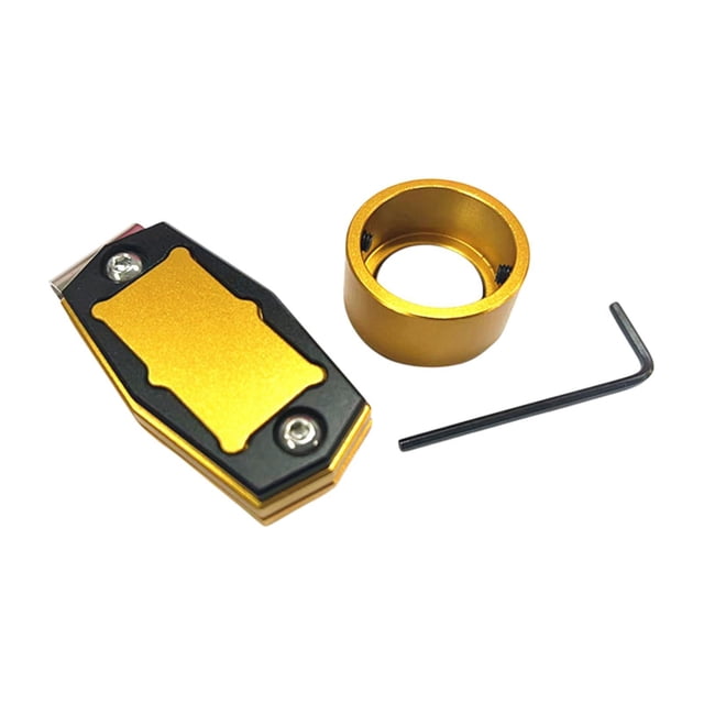 Lipstore Pool Chalk Holder Billiard Cue Chalk Box Mini Aluminum Alloy Chalk Case Pool Gold Black