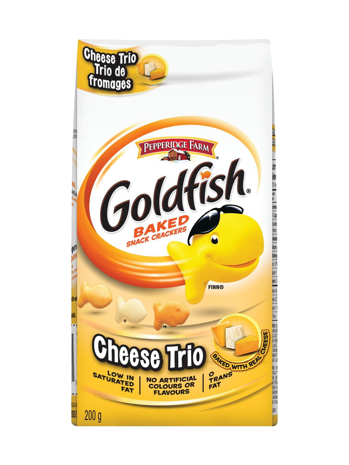 Goldfish® Cheese Trio Crackers, 200g bag