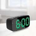 thumbnail image 2 of Digital Battery/ 2 Brightness Snooze Display Clock for Bedroom Home Bedside Elderly Kids - Red Light, 2 of 7