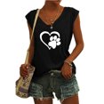 thumbnail image 3 of Birdeem Women V-Neck Print T-Shirts Fashion Comfortable Female Blouses Tops, 3 of 6