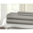 thumbnail image 2 of 1200 Thread Count 100% Cotton Solid Sheet Set (Full, Silver), 2 of 3