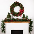 thumbnail image 2 of Northlight Pre-Lit Canadian Pine Artificial Christmas Wreath - 36" - Clear Lights, 2 of 6