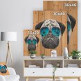thumbnail image 5 of Design Art - Chien Drôle avec Lunettes Bleues, 5 of 5