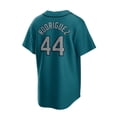 thumbnail image 3 of Men's Seattle Mariners Baseball Jersey RODRIGUEZ 44# HERNANDEZ 34# LEWIS 1# Adult Replica Player Name Navy Jersey, 3 of 4