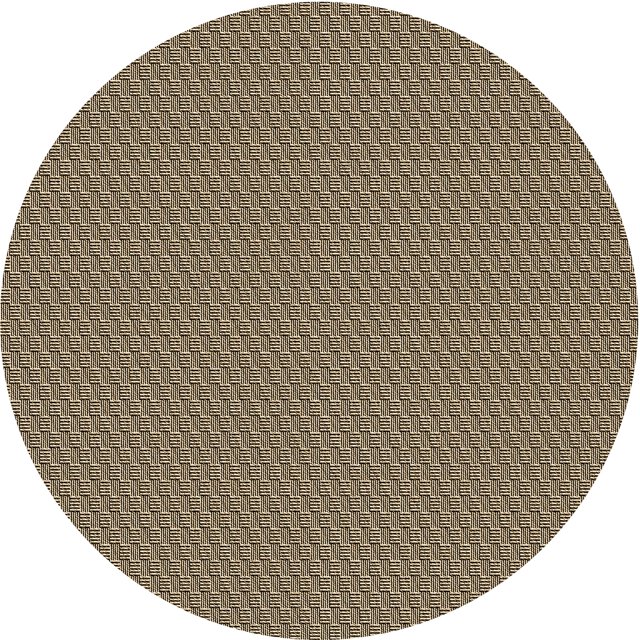 Ahgly Company Tapis Rond Lavable en Machine Intérieur Transitionnel Brun Foncé, 8 Pieds Rond