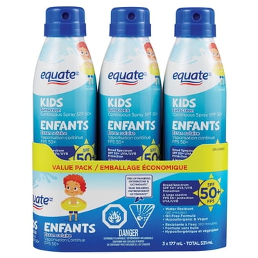 Equate Kids SPF 50+ Continuous Spray Sunscreen