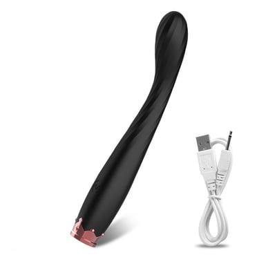 XBONP G-Spot Clitoral Vibrator with 10 Vibration Modes, Curved Vibrating Massage Adult Sex Toy for Women, Black