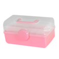 thumbnail image 2 of Folding 3 Layer Storage Box Multipurpose Organizer Sewing Supplies Organizer for pink and S, 2 of 9