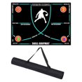 thumbnail image 4 of DYNWAVECA Tapis de Jeu de Pieds de Basketball Tapis de Dribble de Basketball Poignée Antidérapante Entraîneur de Dribble Intérieur Tapis de Pas de Basketball Ligne Bleue, 4 of 10