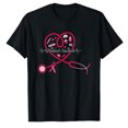 thumbnail image 1 of AALJY Medical Assistant Pink Stethoscope Heart Pink Breast Cancer T-Shirt, 1 of 5