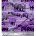 thumbnail image 1 of Soimoi Cotton Duck Fabric tree & elephant Animal Fabric Prints By Yard 42 Inch Wide, 1 of 4