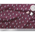 thumbnail image 3 of Soimoi Purple Poly Georgette Fabric Spider,Web & Vintage Bottle Print Sewing Fabric Yard 52 Inch Wide, 3 of 3