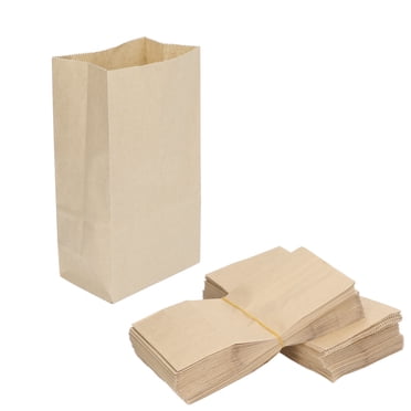 Food Paper Bag, Kraft Paper Bag 100 Pcs For Burgers 180x90x55mm/7.1x3.5x2.2in