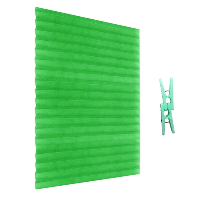 Clearance Household Cordless Blind Light Filtering Fabric Pleated Shade For Balcony Cafe Window Bathroom Curtain 35.4 X 59 Inch
