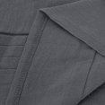 thumbnail image 4 of Ovzne Robes d'Été pour Femmes Robe Col Rond Sans Manches Plissée Couleur Unie Lin Ample Robe Maxi Grande Taille Liquidation, 4 of 7