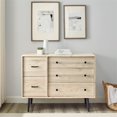 thumbnail image 3 of Commode Moderne à 5 Tiroirs en Métal et Bois en Bouleau, 3 of 5