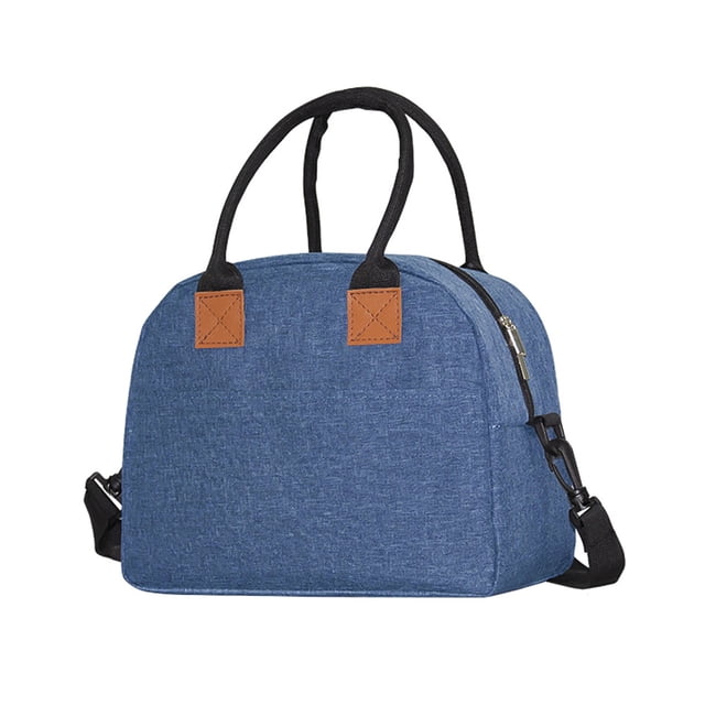Sac à Lunch pour Femmes Hommes Adulte Boîte à Lunch Isolée avec Bandoulière Ajustable Étanche et Réutilisable Sac Fourre-Tout Réfrigérant pour Bureau Randonnée Pique-Nique École