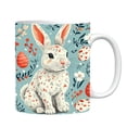 thumbnail image 2 of MTBLYS Easter Ceramic Coffee Mug Rabbit Design 350Ml Capacity 8Cm X 8Cm Home Office Camping Use, 2 of 4