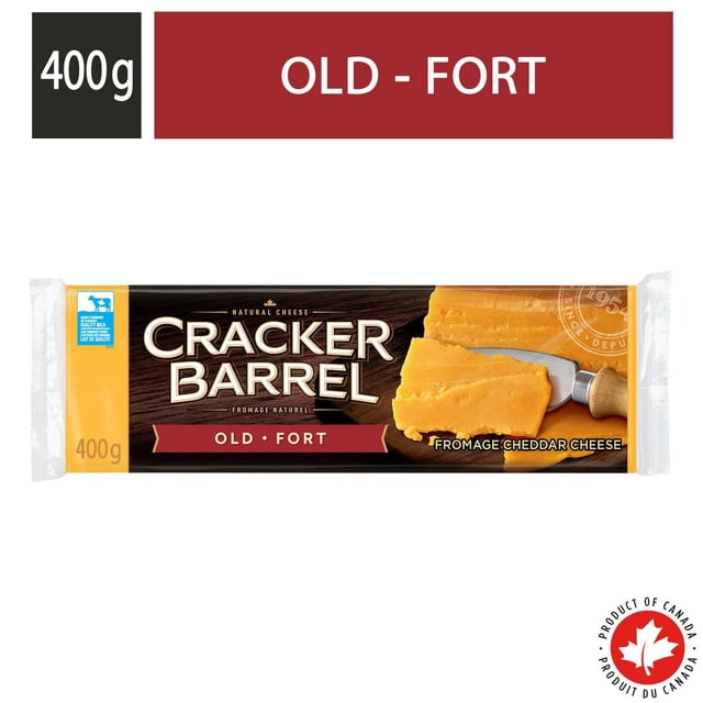 Cracker Barrel Fromage cheddar fort en bloc, 400g