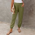 thumbnail image 2 of Birdeem Fashion Women Plus Size Drawstring Casual Solid Elastic Waist Pocket Loose Pants, 2 of 5