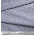 thumbnail image 2 of Soimoi Polyester Crepe Fabric Dot,Cricket Player & Bat Sports Print Fabric by The Yard 42 Inch Wide, 2 of 3