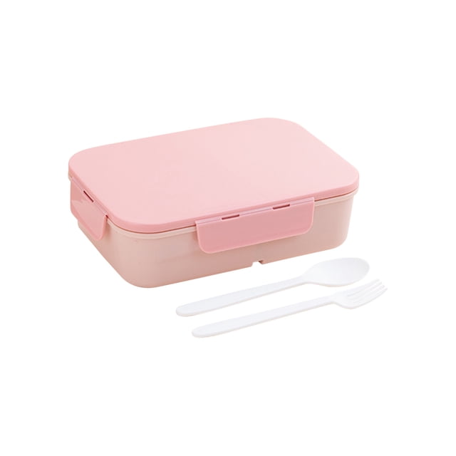 TopLLC Flip Over Lunch Box, Divided Into Compartments, Microwave For Office Workers, Children's Bento Box, Plastic Leak Proof Student Lunch Box
