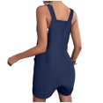 thumbnail image 3 of SHIXIAOO Short Rompers for Women Summer Casual Button Rompers Overalls Jumpsuit Shorts Button Rompers Convertible Jumpsuits for Women Jumpsuits for Women for Summer, 3 of 4
