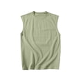 thumbnail image 1 of sageysalite Débardeurs pour Hommes Sans Manches Base Chandail Col Rond Coton Ample Respirant Décontracté Sortie Relax Tendance Mode Hauts, 1 of 2