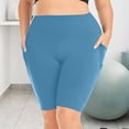 thumbnail image 4 of Wlynlyn Plus Size Biker Shorts for Women High Waisted Compression Yoga Tights Quick Dry Workout Shorts, 4 of 7