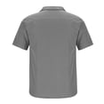 thumbnail image 3 of Styesk T-Shirts pour Homme Chemise Décontractée à Empiècements à Col à Revers pour Homme et Haut Polyvalent à Manches Courtes, 3 of 5