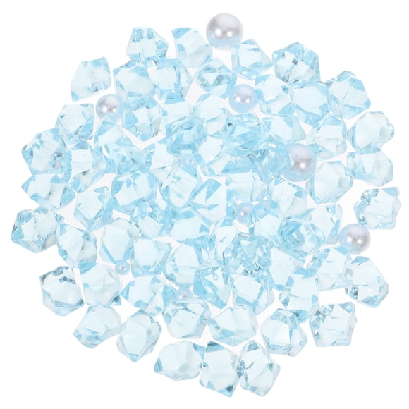 MOVTOTOP Terrarium Decor 2pcs Rock Crystal Pebbles for Fish Tank River Rocks Goldfish Tank Accessories Vase Fillers Centerpieces