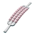 thumbnail image 2 of Fasiaou Bâton de Massage avec Roues à Rangées Multiples pour la Relaxation du Dos et des Muscles, Rouleau Apaisant de Yoga pour la Récupération après l'Entraînement et le Soulagement du Stress, Rose, 2 of 5