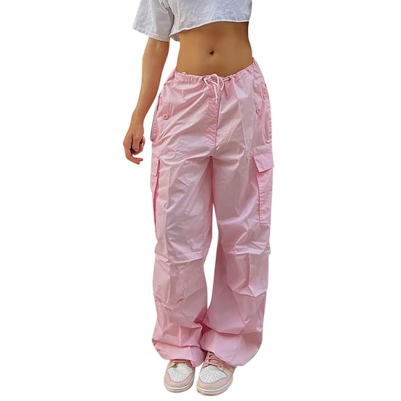 Ketyyh-chn99 Linen Pants Womens Business Casual Clothing Work Business Casual Loose High Waisted Dress Palazzo Trousers Pink,S