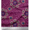 thumbnail image 1 of Soimoi Poly Georgette Fabric Floral & Paisley Decorative Printed Fabric 1 Yard 42 Inch Wide, 1 of 3