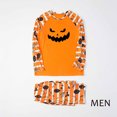 thumbnail image 2 of TIMIFIS Pyjamas d'Halloween Assortis pour la Famille Ensembles Assortis 2 Pcs Pyjamas d'Halloween Pyjama à Manches Longues Combinaison de Nuit Toile d'Araignée Fantômes Citrouille Squelette Haut et Pantalon Tenue Vêtements de Maison Ensemble de Pyjamas des Fêtes -, 2 of 4